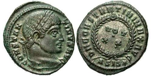 1 Follis /  AE3 羅馬帝國 青铜 君士坦丁大帝