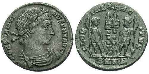 1 Follis /  AE3 羅馬帝國 青铜 君士坦丁大帝