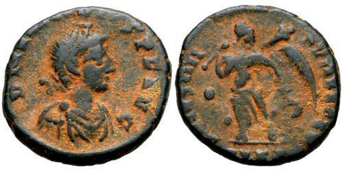 1 Follis /  AE4 Imperio bizantino (330-1453) Bronce Arcadio (377-408)