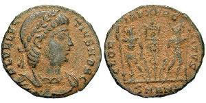 1 Follis /  AE4 Imperio romano (27BC-395) Bronce Dalmacio (?-337)
