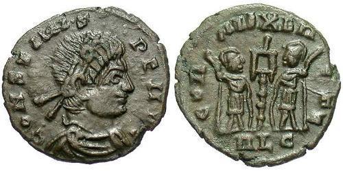1 Follis /  AE4 Imperio romano (27BC-395) Bronce Constante I (320-350)
