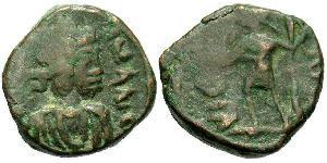 1 Follis /  AE4 Imperio romano de Occidente (285-476) Bronce Valentiniano III (419-455)