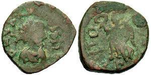 1 Follis /  AE4 Imperio romano de Occidente (285-476) Bronce Valentiniano III (419-455)