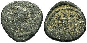 1 Follis /  AE4 Imperio romano de Occidente (285-476) Bronce Valentiniano III (419-455)