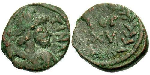 1 Follis /  AE4 Imperio romano de Occidente (285-476) Bronce Valentiniano III (419-455)