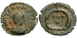 1 Follis /  AE4 Byzantine Empire (330-1453) Bronze Arcadius (377-408)