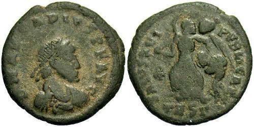 1 Follis /  AE4 Byzantinisches Reich (330-1453) Bronze Arcadius (377-408)