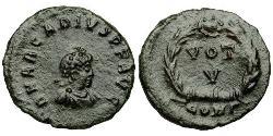 1 Follis /  AE4 Empire byzantin (330-1453) Bronze Arcadius (377-408)