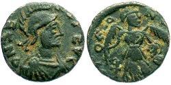 1 Follis /  AE4 Empire byzantin (330-1453) Bronze Zenon (425- 491)