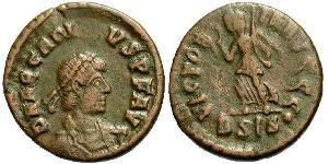 1 Follis /  AE4 Empire byzantin (330-1453) Bronze Arcadius (377-408)
