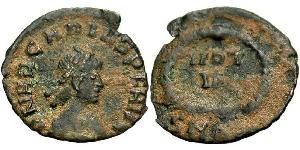 1 Follis /  AE4 Empire byzantin (330-1453) Bronze Arcadius (377-408)