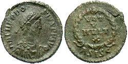 1 Follis /  AE4 Empire romain (27BC-395) Bronze Théodose I (347-395)