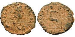 1 Follis /  AE4 Empire romain (27BC-395) Bronze Aelia Flacilla (?-385)