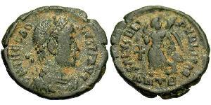 1 Follis /  AE4 Empire romain (27BC-395) Bronze Théodose I (347-395)