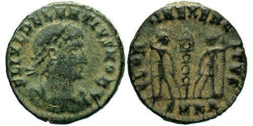 1 Follis /  AE4 Empire romain (27BC-395) Bronze Dalmatius (?-337)