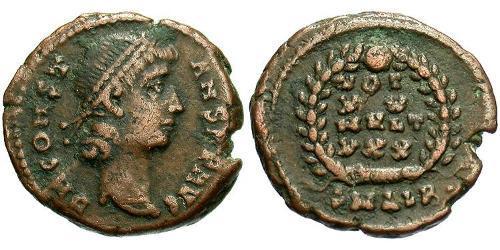 1 Follis /  AE4 Empire romain (27BC-395) Bronze Constant I (320-350)
