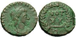 1 Follis /  AE4 Empire romain d