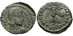 1 Follis /  AE4 Roman Empire (27BC-395) Bronze Constans I (320-350)