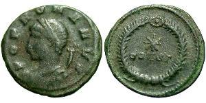1 Follis /  AE4 Roman Empire (27BC-395) Bronze Constantine I (272 - 337)