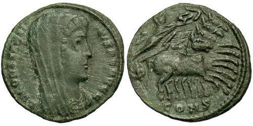 1 Follis /  AE4 Roman Empire (27BC-395) Bronze Constantine I (272 - 337)