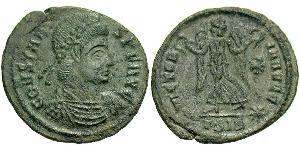 1 Follis /  AE4 Römische Kaiserzeit (27BC-395) Bronze Constans I (320-350)