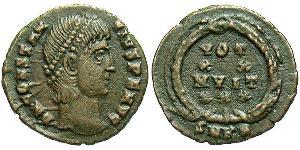 1 Follis /  AE4 Römische Kaiserzeit (27BC-395) Bronze Constans I (320-350)