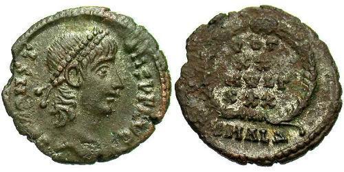 1 Follis /  AE4 Römische Kaiserzeit (27BC-395) Bronze Constans I (320-350)