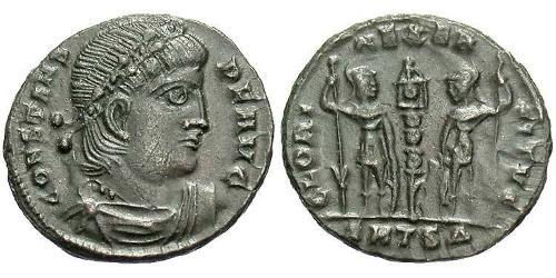 1 Follis /  AE4 Römische Kaiserzeit (27BC-395) Bronze Constans I (320-350)