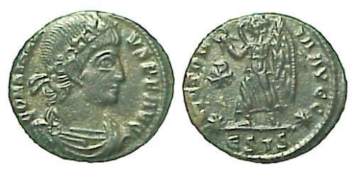 1 Follis /  AE4 Römische Kaiserzeit (27BC-395) Bronze Constantius II(317 - 361)