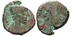 1 Follis /  AE4 Western Roman Empire (285-476) Bronze Valentinian III (419-455)