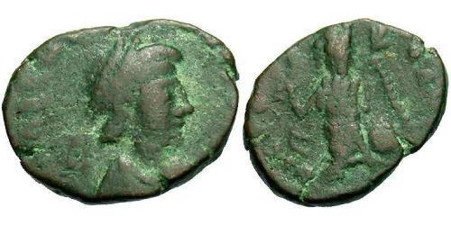 1 Follis /  AE4 Western Roman Empire (285-476) Bronze Valentinian III (419-455)