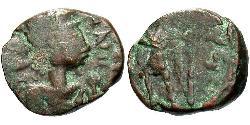 1 Follis /  AE4 Weströmisches Reich (285-476) Bronze Valentinian III (419-455)