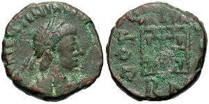 1 Follis /  AE4 Weströmisches Reich (285-476) Bronze Valentinian III (419-455)