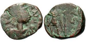1 Follis /  AE4 Weströmisches Reich (285-476) Bronze Valentinian III (419-455)