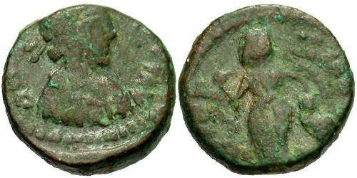 1 Follis /  AE4 Weströmisches Reich (285-476) Bronze Valentinian III (419-455)