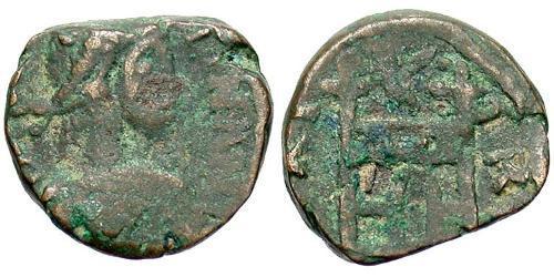 1 Follis /  AE4 Weströmisches Reich (285-476) Bronze Valentinian III (419-455)