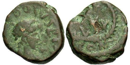 1 Follis /  AE4 Impero bizantino (330-1453) Bronzo Teodosio II (401-450)