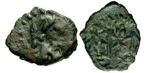 1 Follis /  AE4 Impero bizantino (330-1453) Bronzo Marciano (392-457)