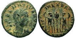 1 Follis /  AE4 Impero romano (27BC-395) Bronzo Dalmazio (?-337)