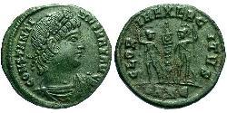 1 Follis /  AE4 Impero romano (27BC-395) Bronzo Costantino I (272 - 337)