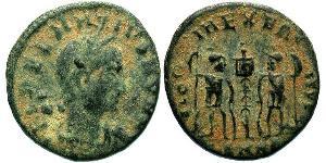 1 Follis /  AE4 Impero romano (27BC-395) Bronzo Dalmazio (?-337)