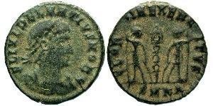 1 Follis /  AE4 Impero romano (27BC-395) Bronzo Dalmazio (?-337)