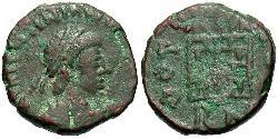1 Follis /  AE4 Western Roman Empire (285-476) 青铜 瓦伦丁尼安三世