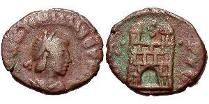 1 Follis /  AE4 Western Roman Empire (285-476) 青铜 瓦伦丁尼安三世