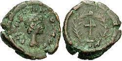 1 Follis /  AE4 拜占庭帝国 青铜 Theodosius II (401-450)