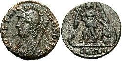 1 Follis /  AE4 羅馬帝國 青铜 君士坦丁大帝
