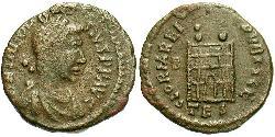 1 Follis /  AE4 羅馬帝國 青铜 Theodosius I (347-395)