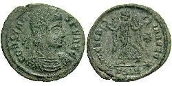 1 Follis /  AE4 羅馬帝國 青铜 君士坦斯一世