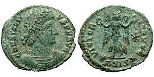1 Follis /  AE4 羅馬帝國 青铜 君士坦提烏斯二世