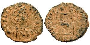 1 Follis /  AE4 羅馬帝國 青铜 Aelia Flaccilla (?-385)